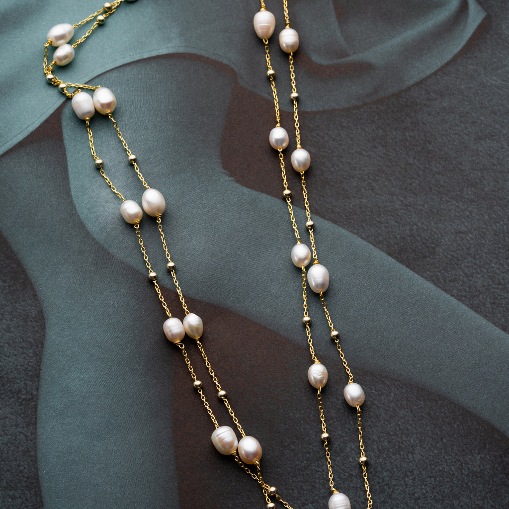 LUNARA PEARL HALSBAND | 925 SILVER