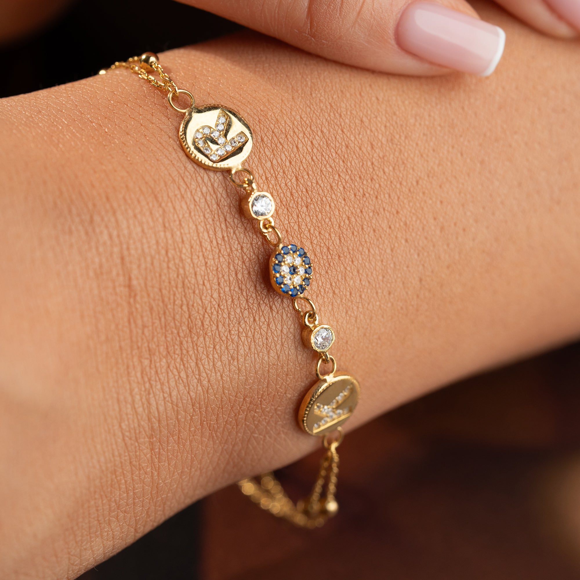 AURELIA INITIAL ARMBAND | 925 SILVER