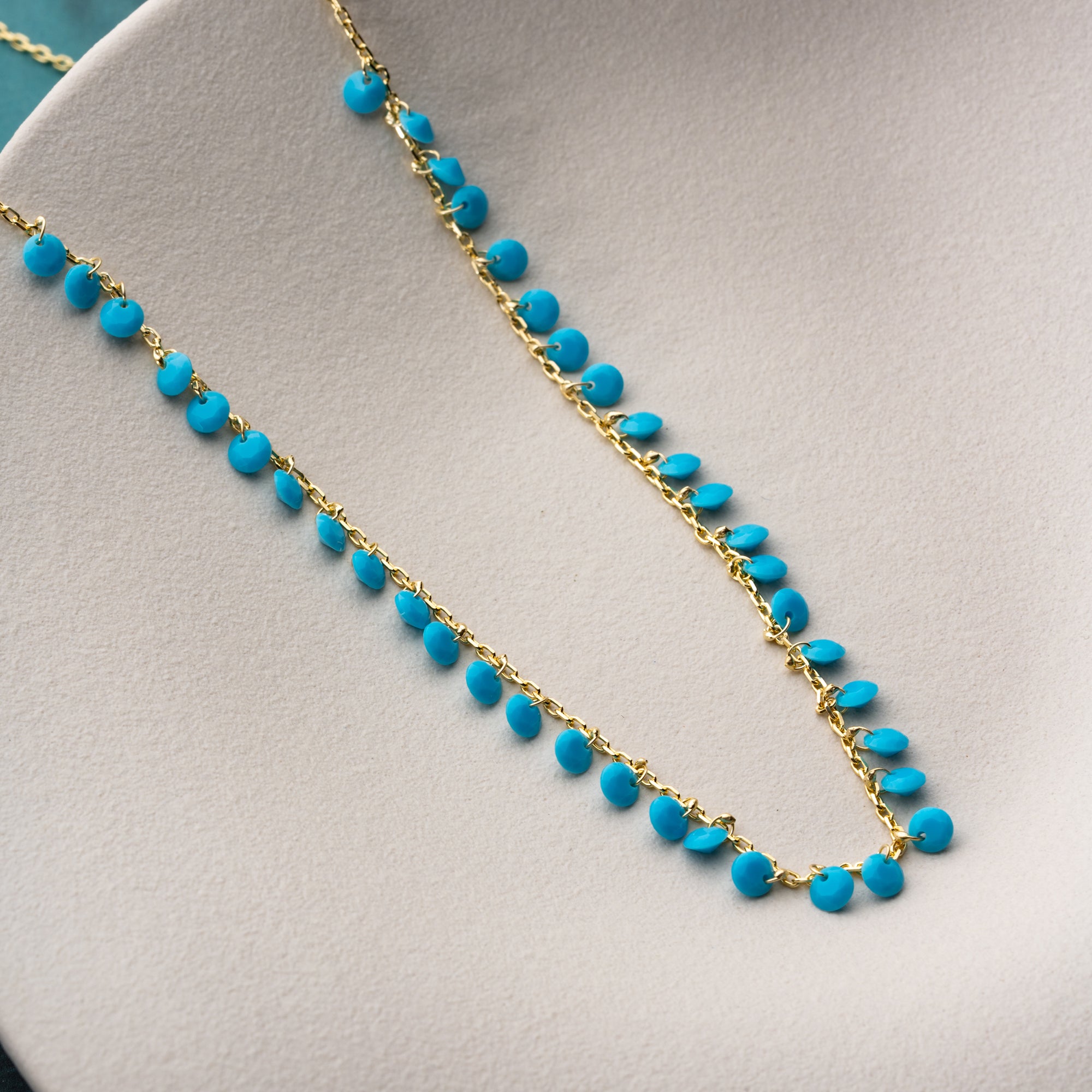 TURKOSDROPPE HALSBAND | 925 SILVER