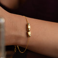 DUO INITIAL CUBE ARMBAND | 925 SILVER