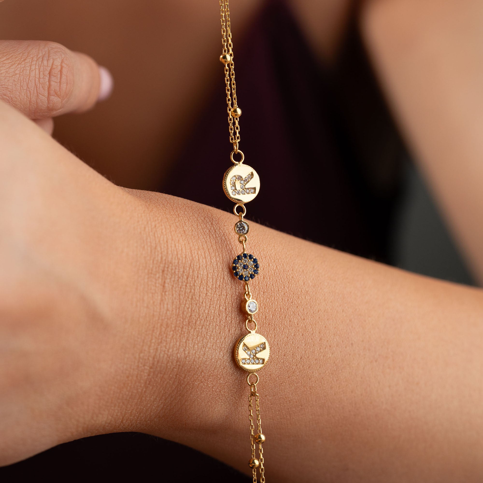 AURELIA INITIAL ARMBAND | 925 SILVER
