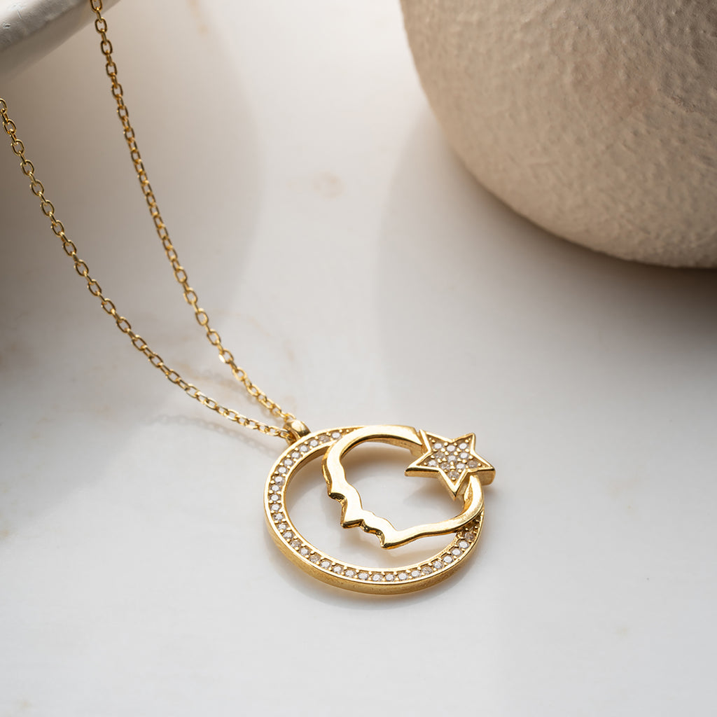 AYYILDIZ ATATURK KEDJA | 925 SILVER 