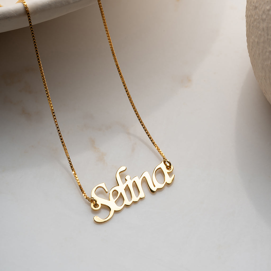 KUBISK NAMNKEDJA | 925 SILVER 