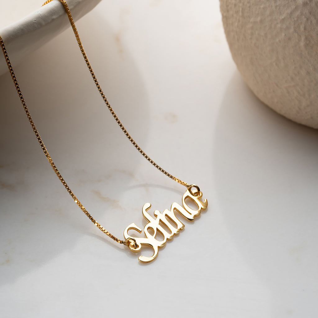 KUBISK NAMNKEDJA | 925 SILVER 