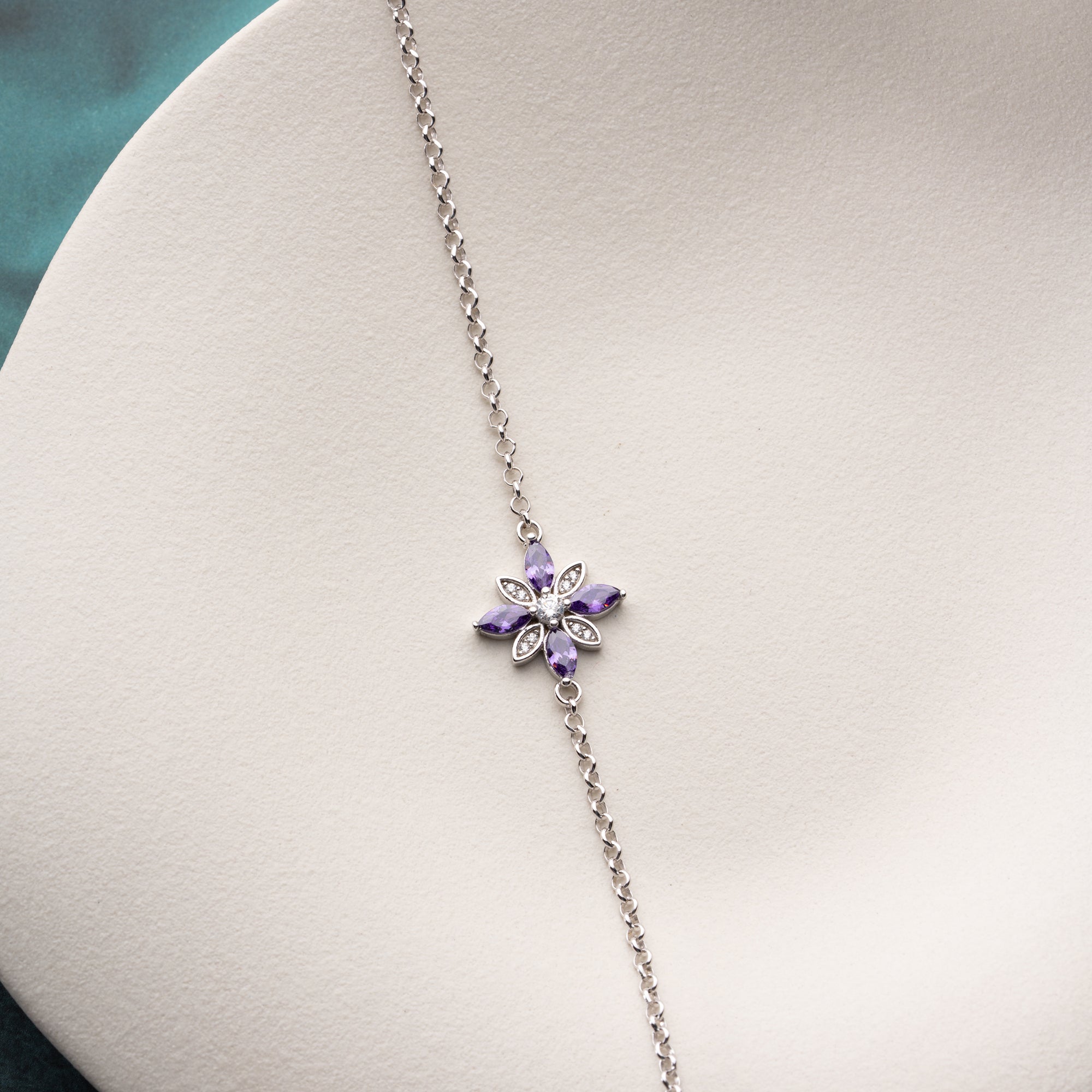 VIOLETTBLOMMA ARMBAND | 925 SILVER