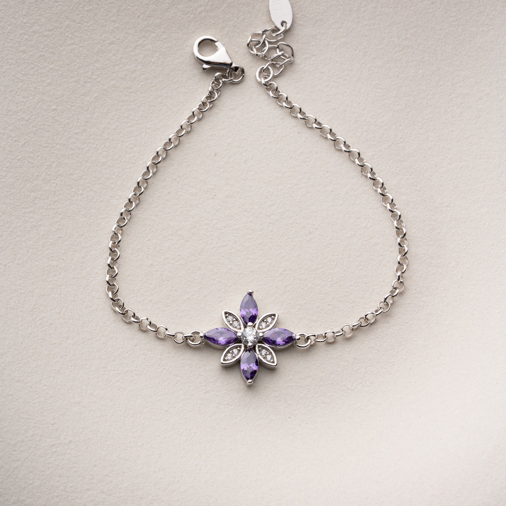VIOLETTBLOMMA ARMBAND | 925 SILVER