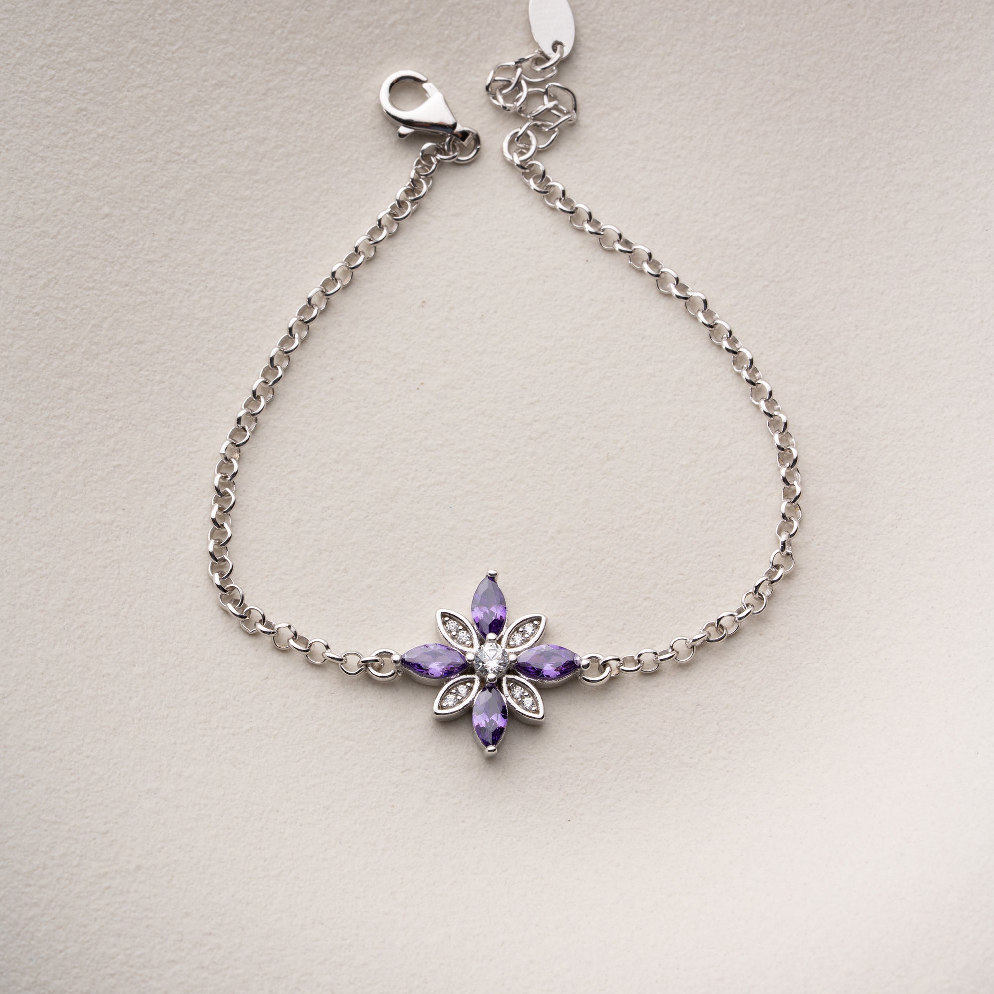 VIOLETTBLOMMA ARMBAND | 925 SILVER