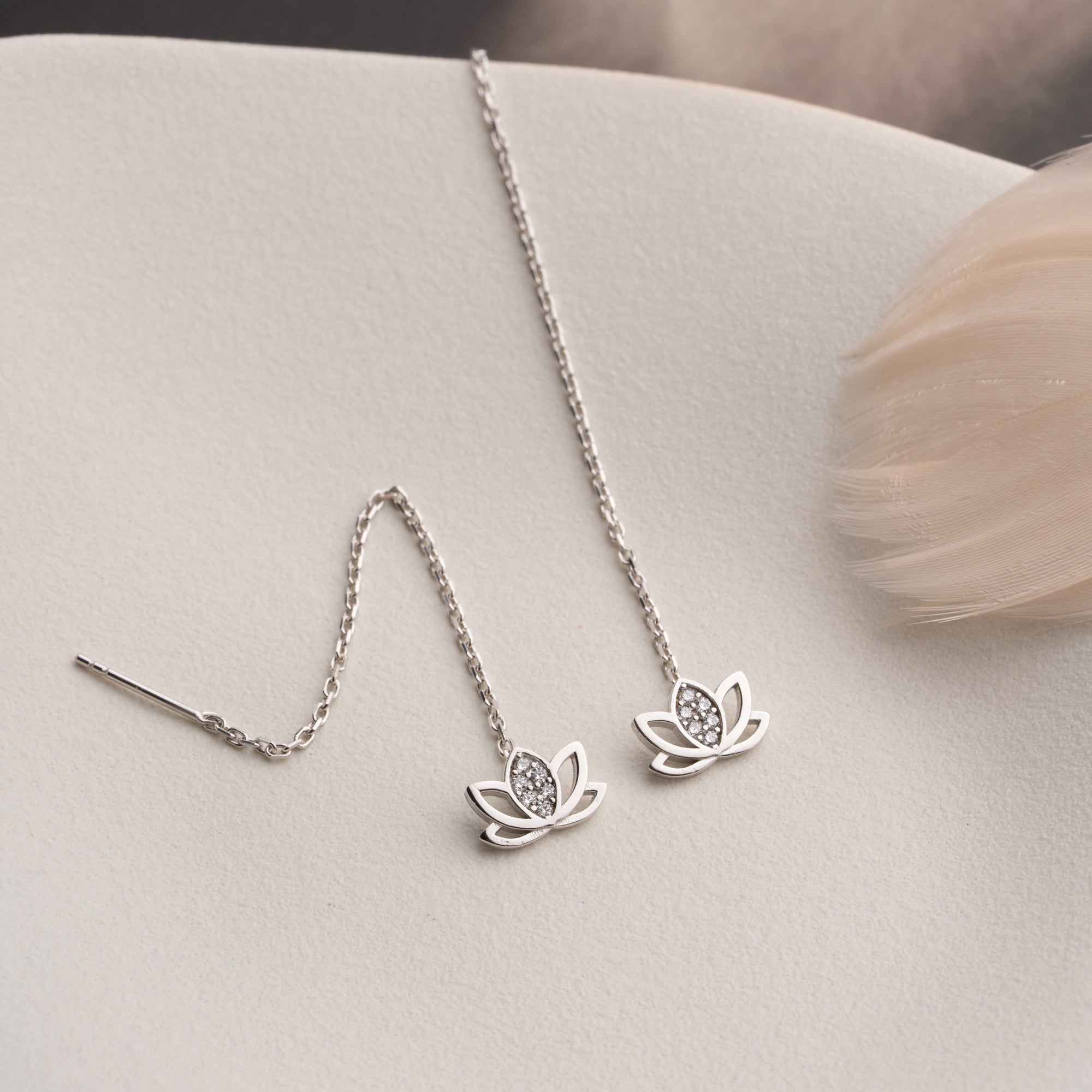 LOTUSÖRHÄNGEN | 925 SILVER