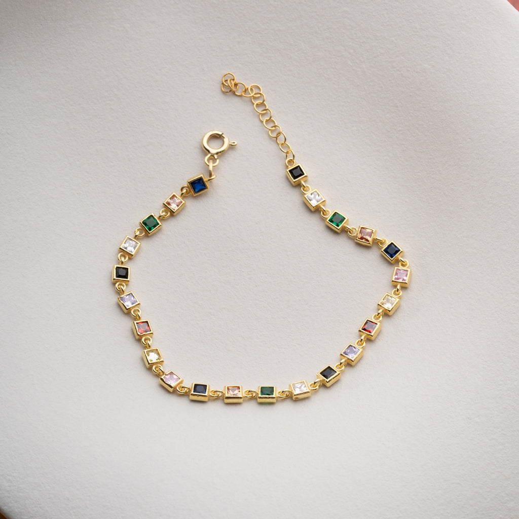 ARIS FÄRG ARMBAND | 925 SILVER