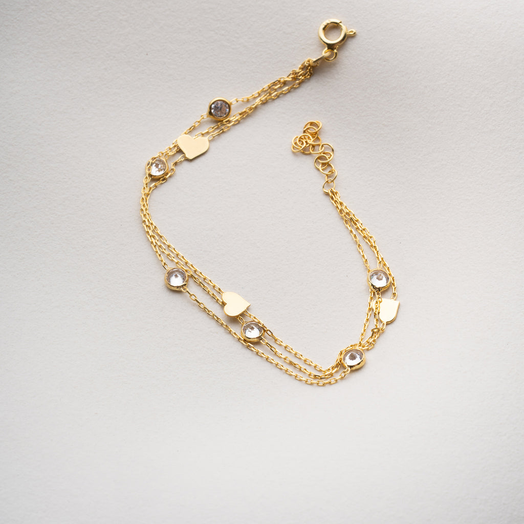 HJÄRTAT VION ARMBAND | 925 SILVER