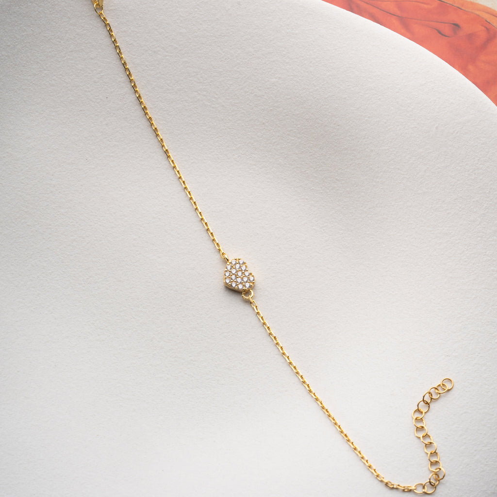 MINI HJÄRTA ARMBAND | 925 SILVER