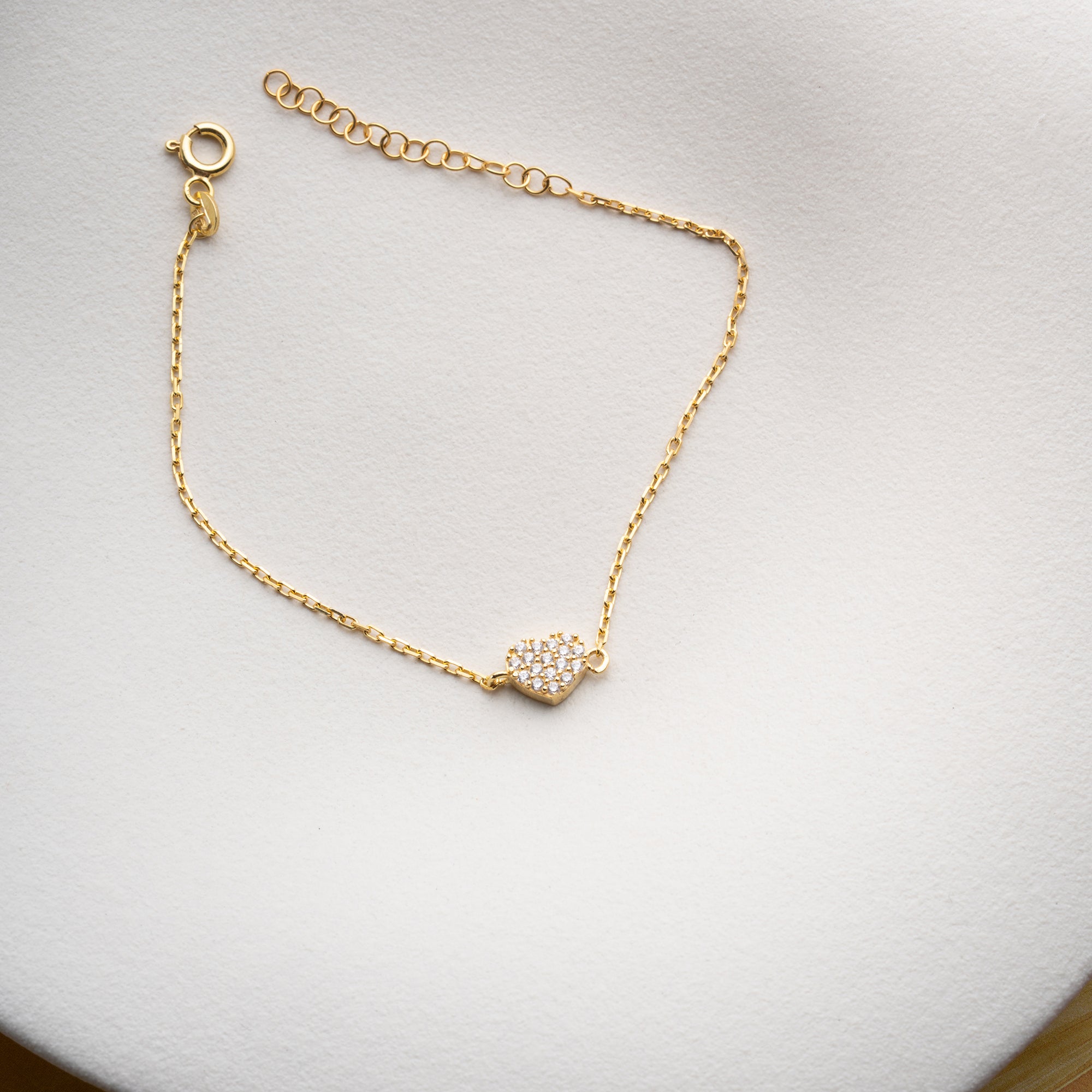 MINI HJÄRTA ARMBAND | 925 SILVER