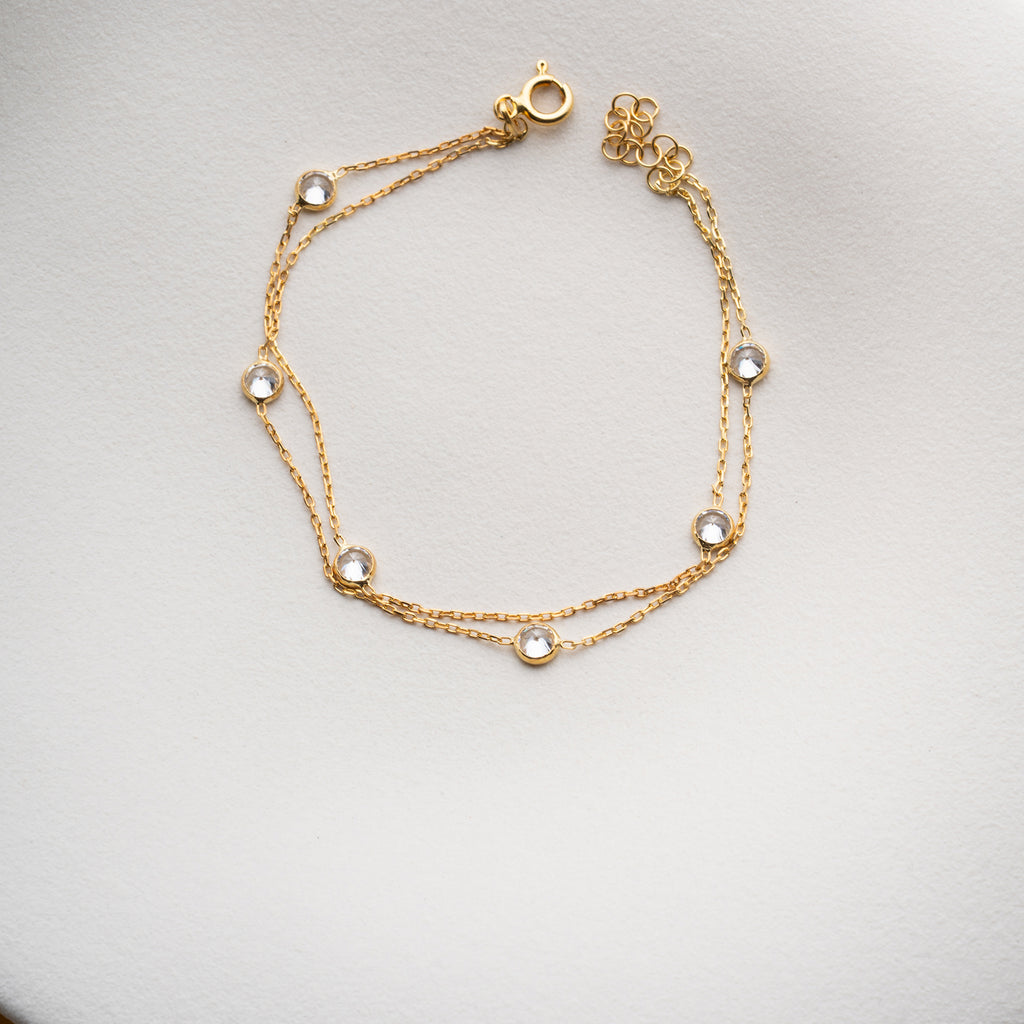 VIKI STENER ARMBAND | 925 SILVER