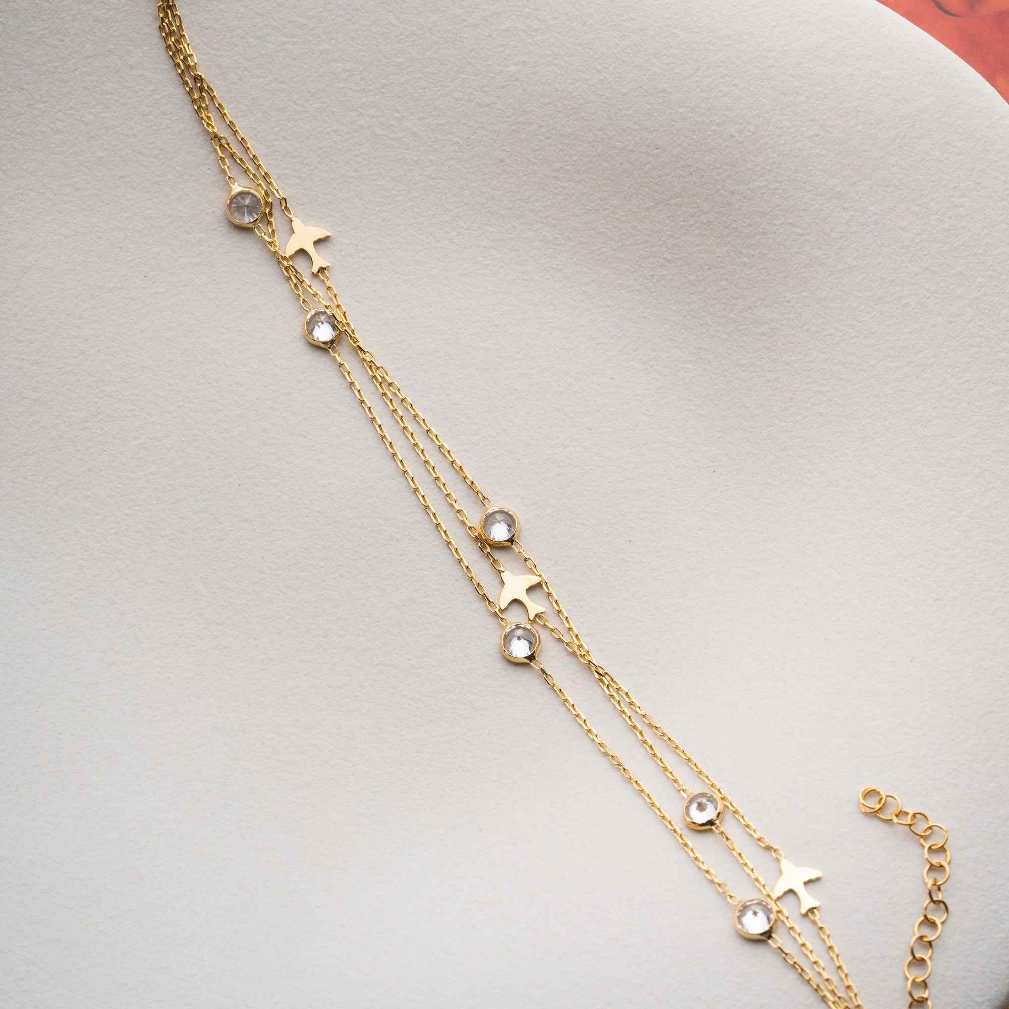 ARMBAND FÅGEL STEN | 925 SILVER