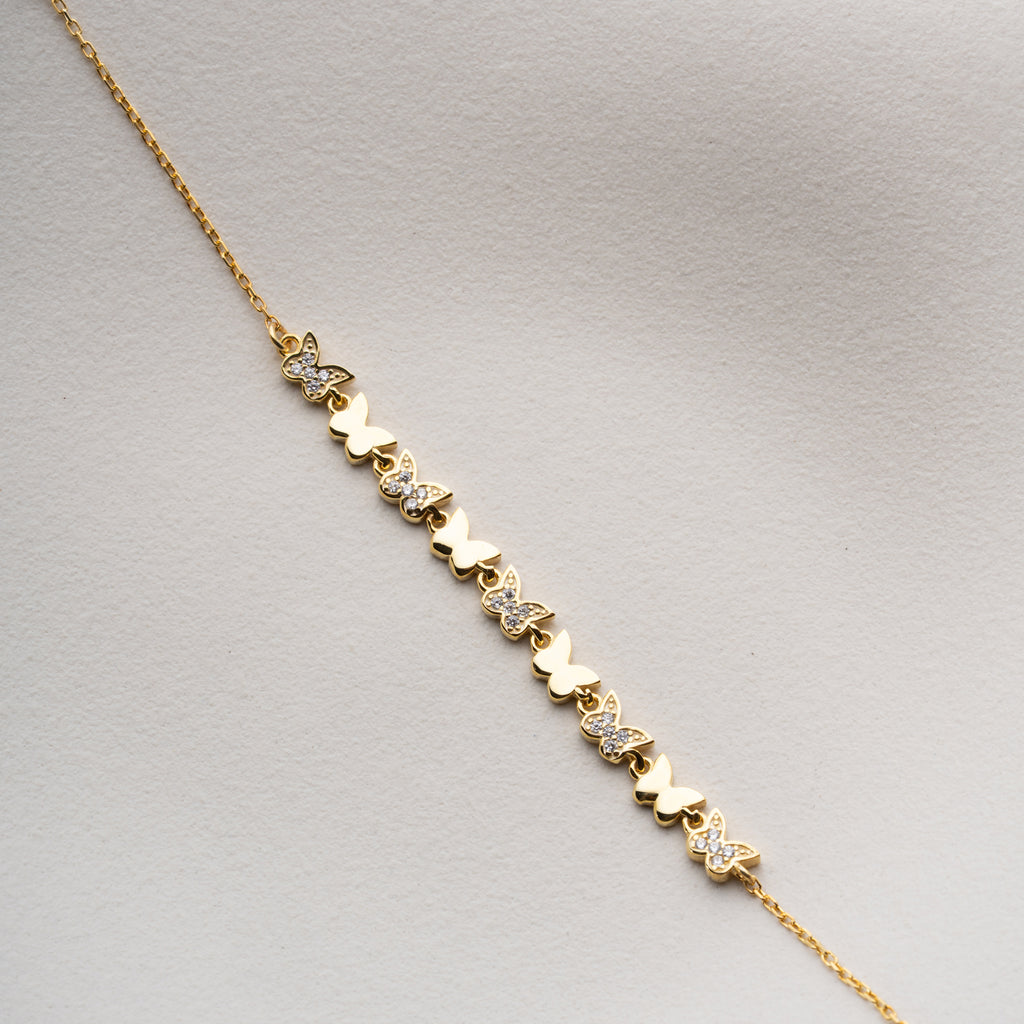 MINI FJÄRIL ARMBAND | 925 SILVER