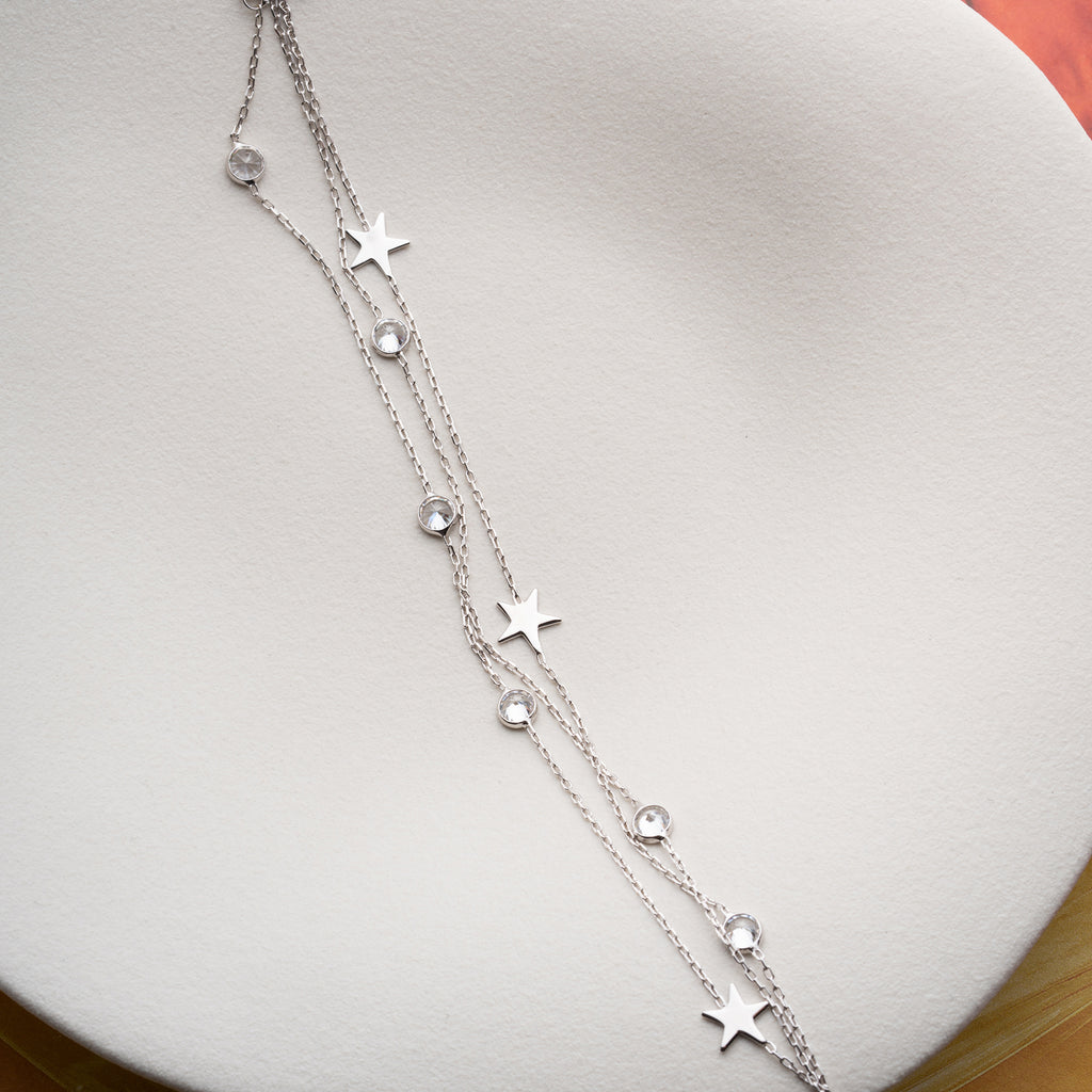 ARMBAND MED STJÄRN STEN | 925 SILVER