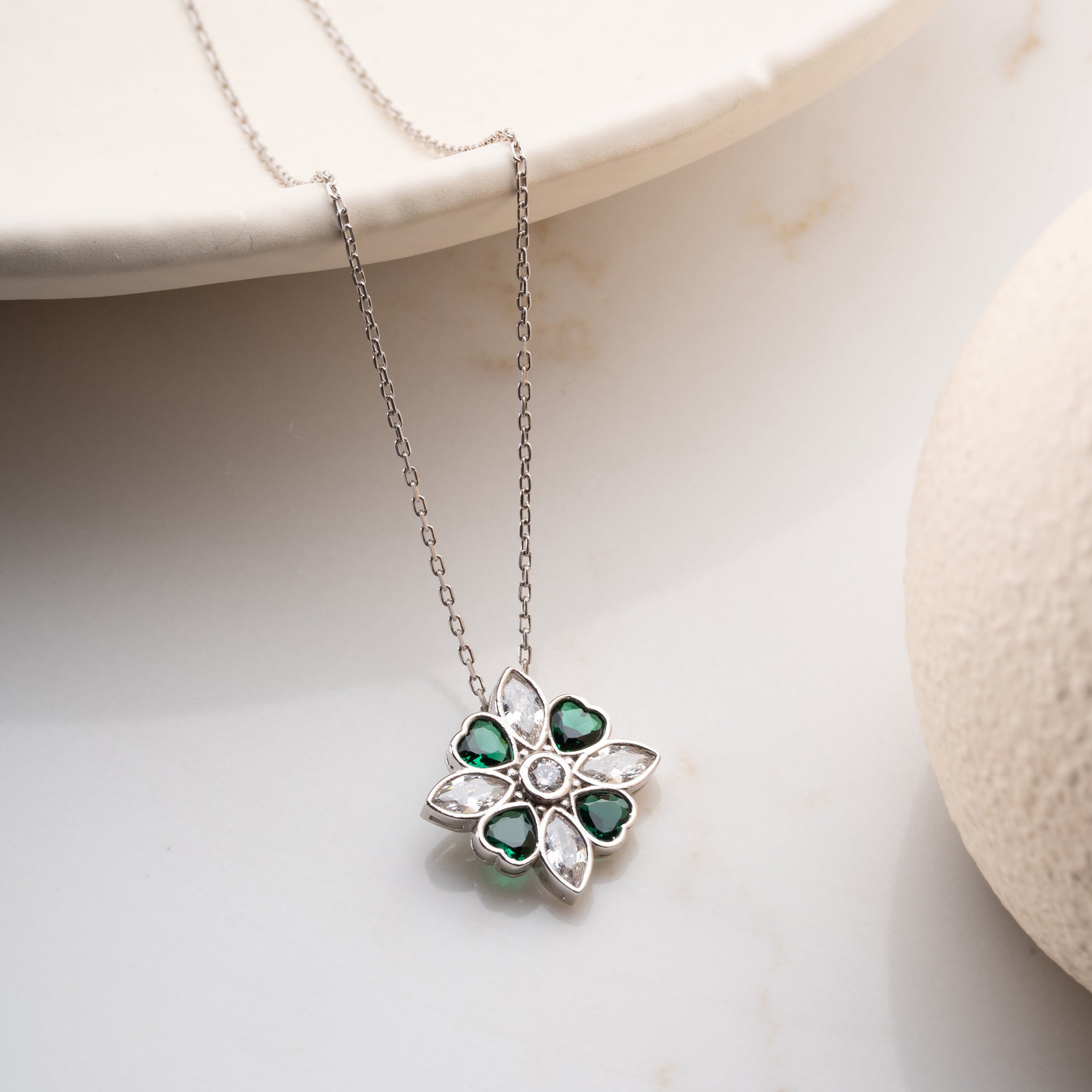 MIGOK GRÖN KEDJA | 925 SILVER 