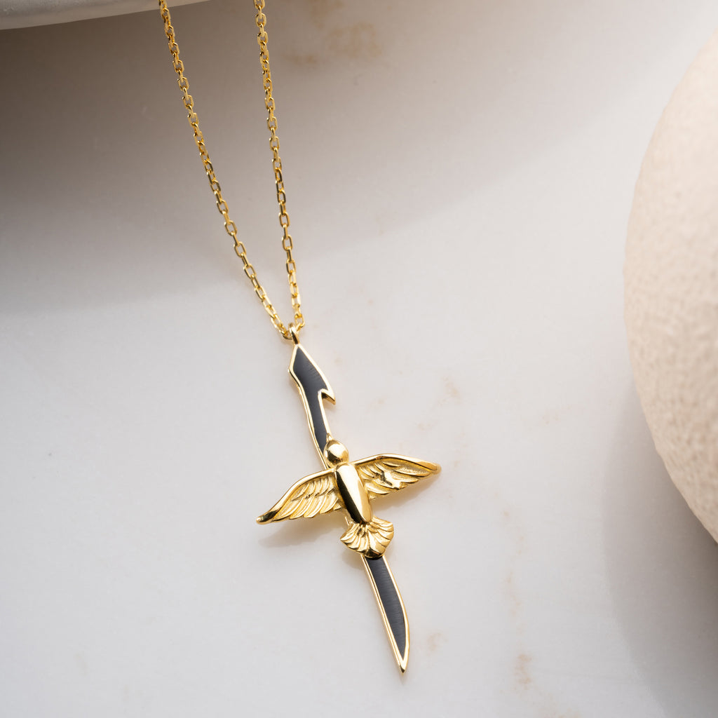 ELIF ANKA SVART KRAGE | 925 SILVER 