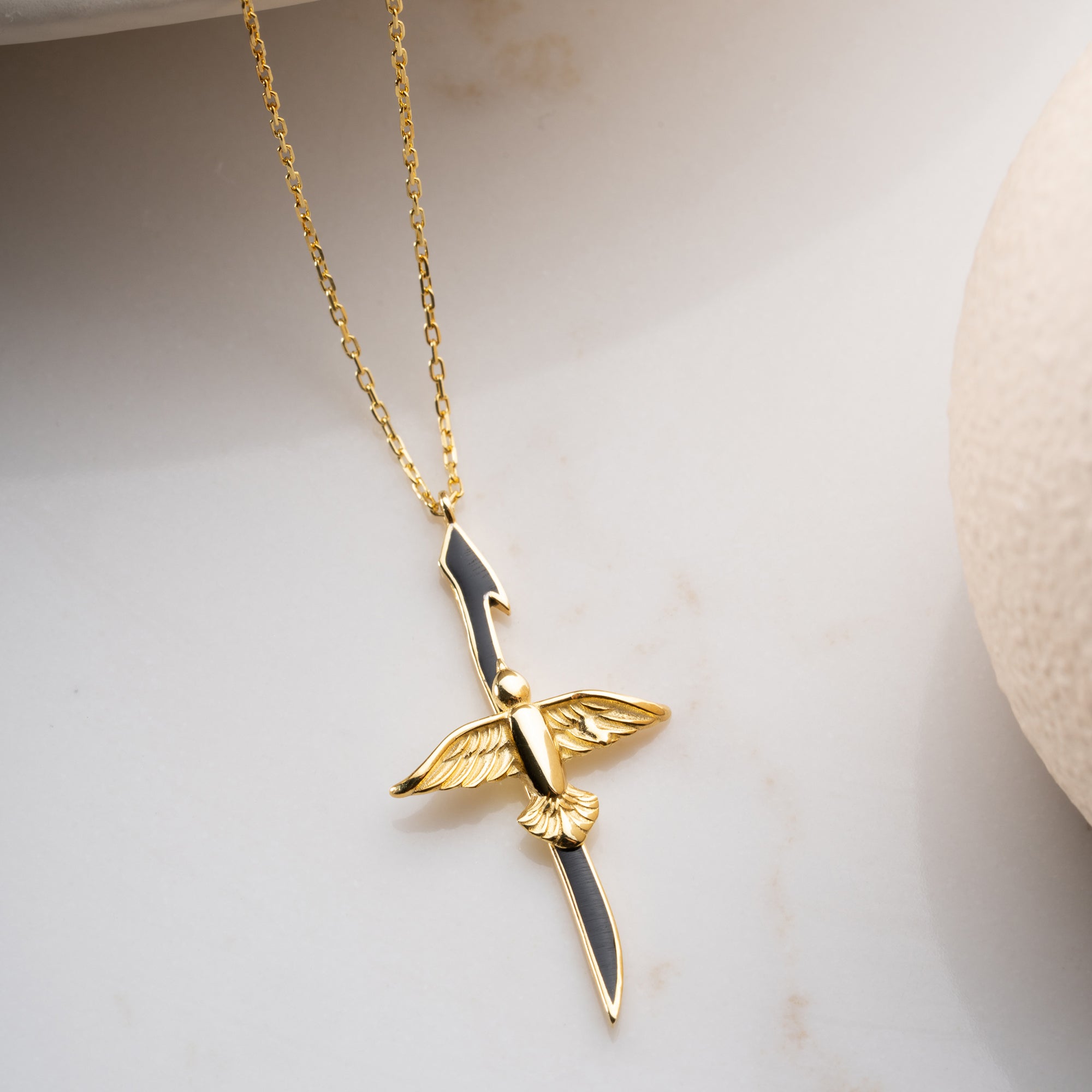 ELIF ANKA SVART KRAGE | 925 SILVER 