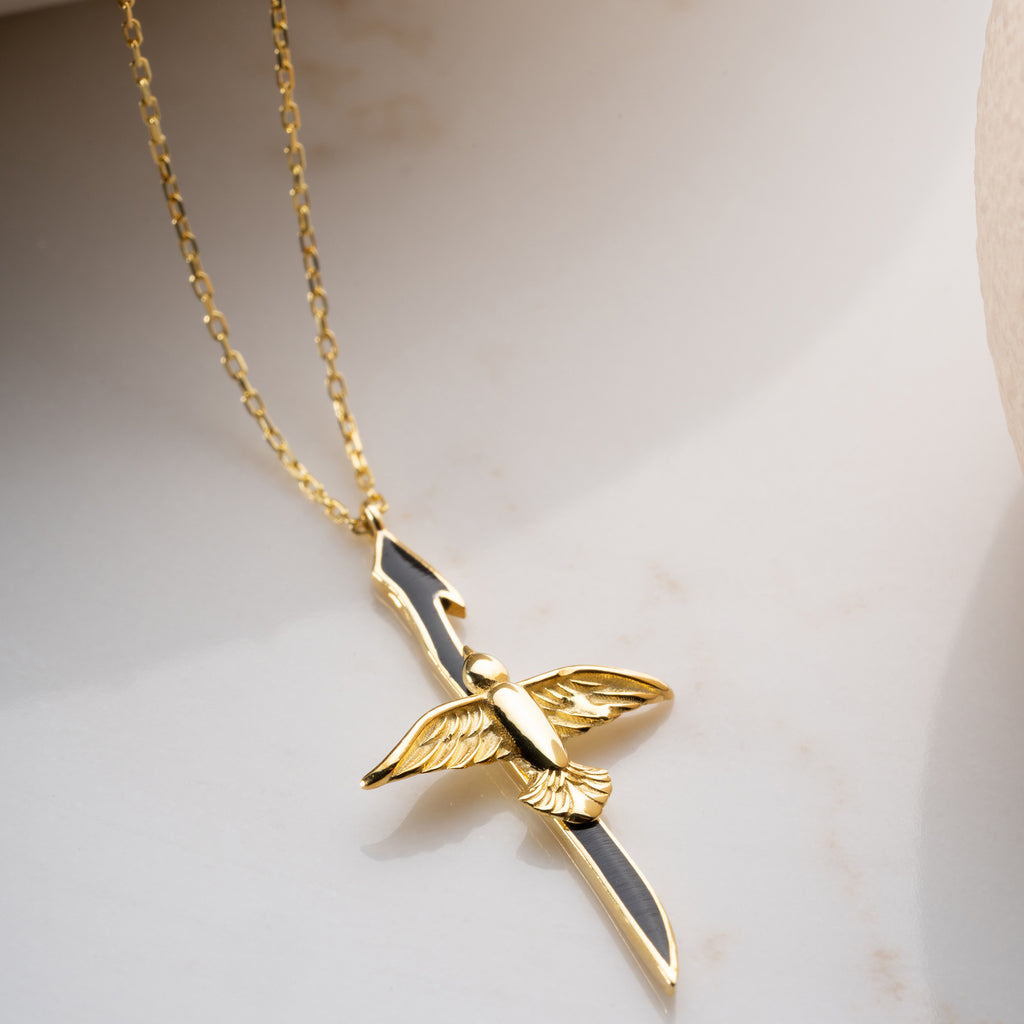 ELIF ANKA SVART KRAGE | 925 SILVER 