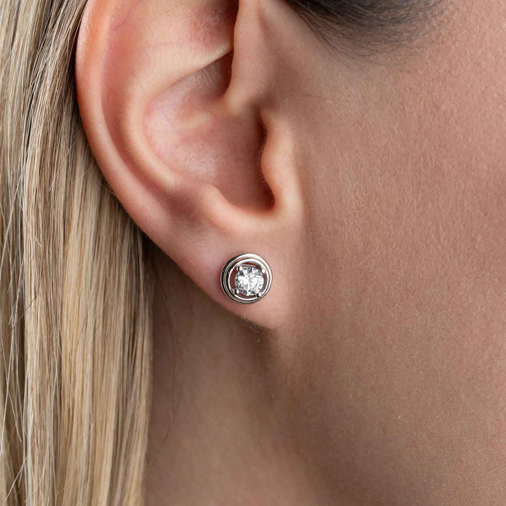 MINIMALISTISKA RUNDA ÖRHÄNGEN | 925 SILVER