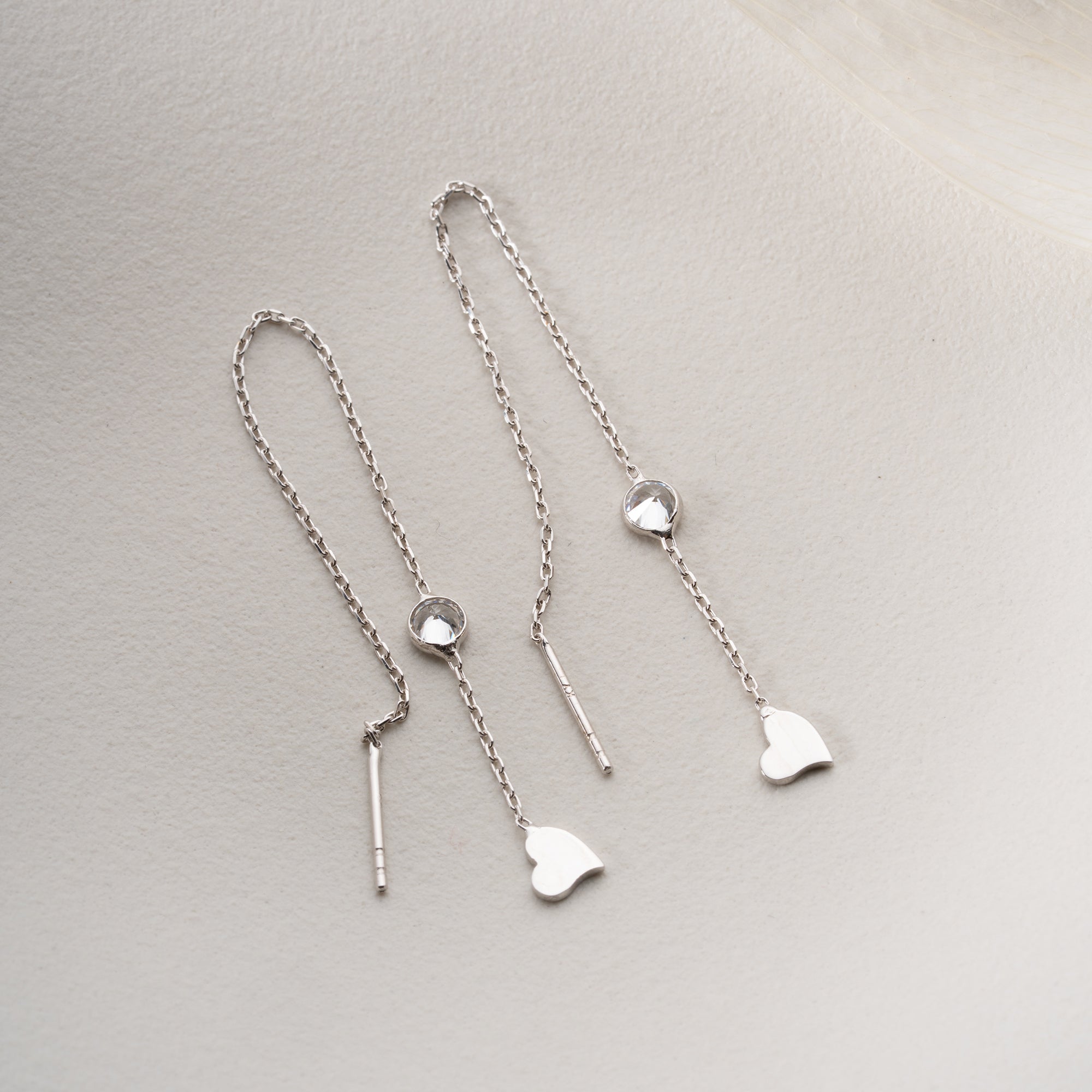 VUCO HJÄRTA ÖRHÄNGEN | 925 SILVER