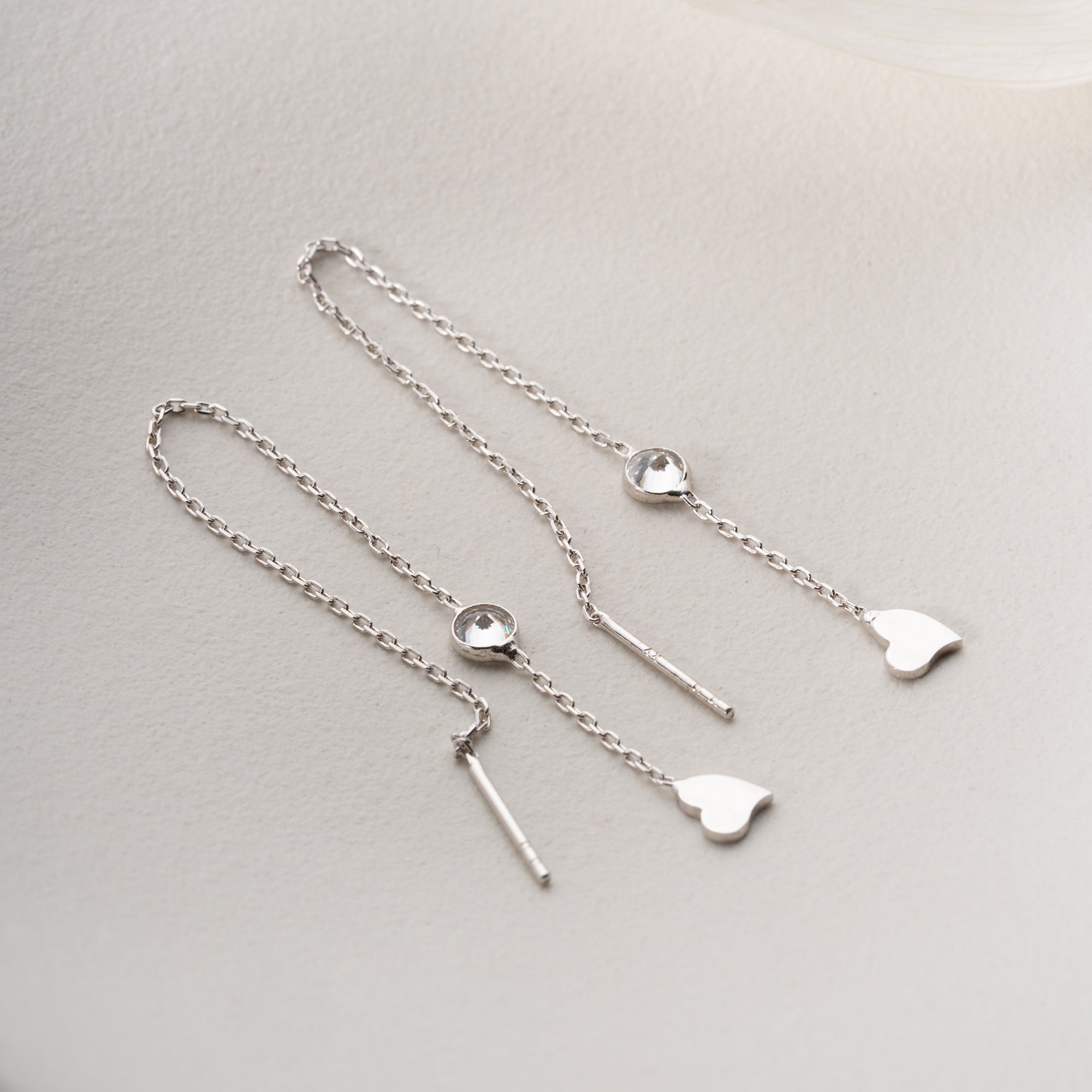 VUCO HJÄRTA ÖRHÄNGEN | 925 SILVER