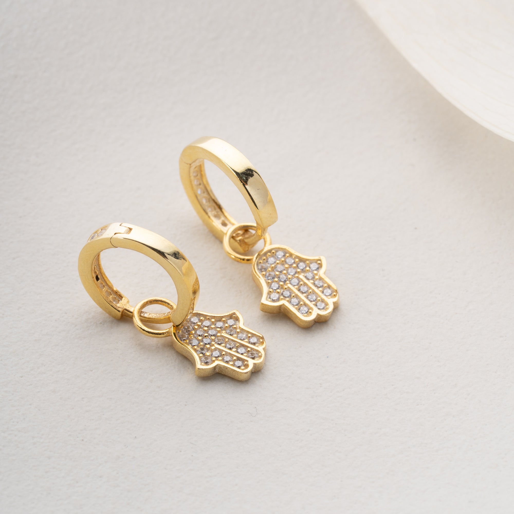 FATIMA'S HAND STENHÄNGNINGAR | 925 SILVER