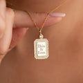 NAMNHALSBAND MED ZIRKONER | 925 SILVER