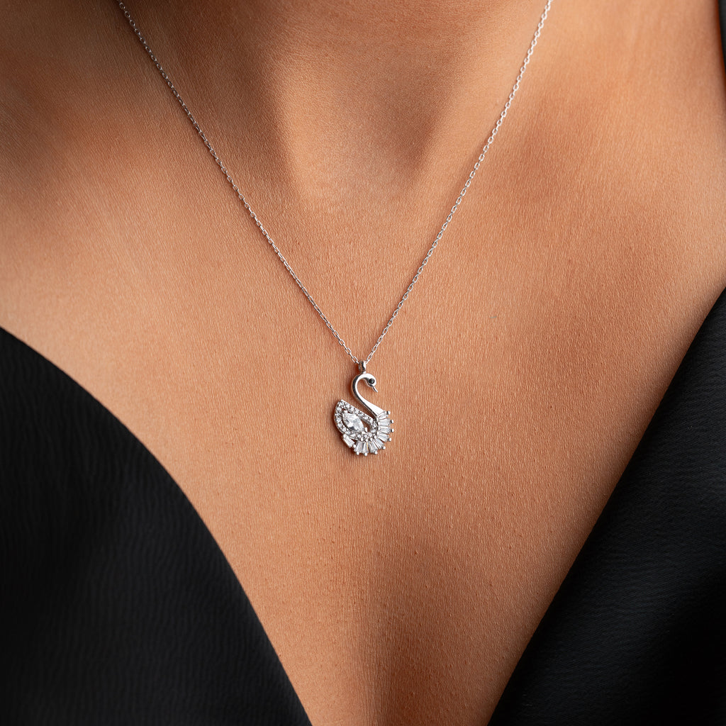 SVANHALSBAND MED ZIRKON | 925 SILVER