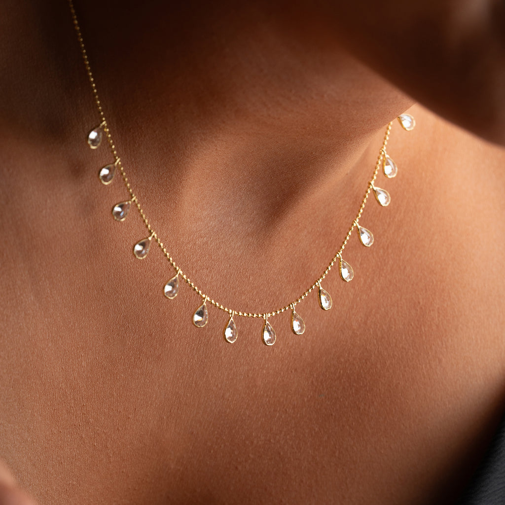 VATTENDROPPEHALSBAND | 925 SILVER