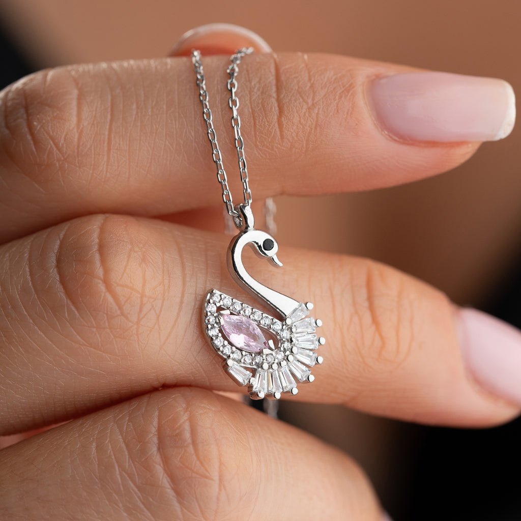 HALSBAND MED SVAN | 925 SILVER
