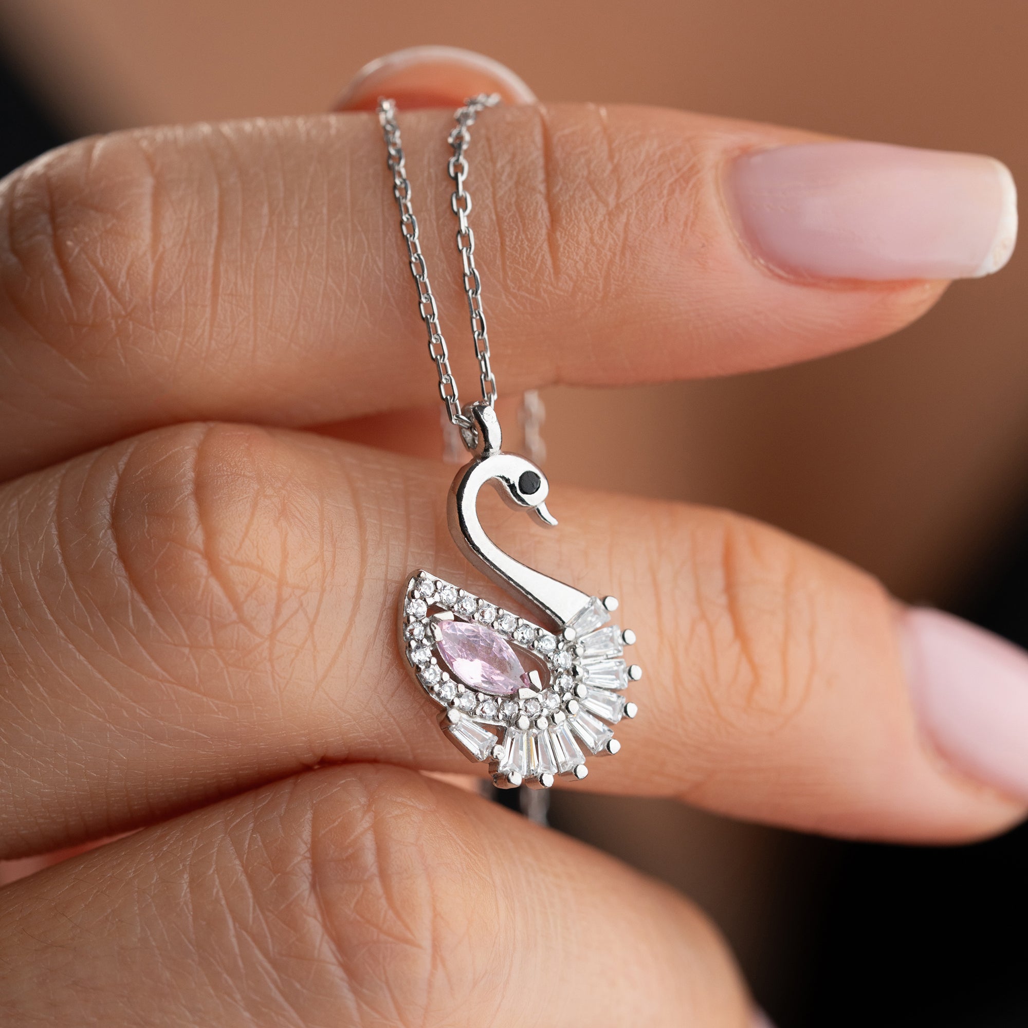 HALSBAND MED SVAN | 925 SILVER