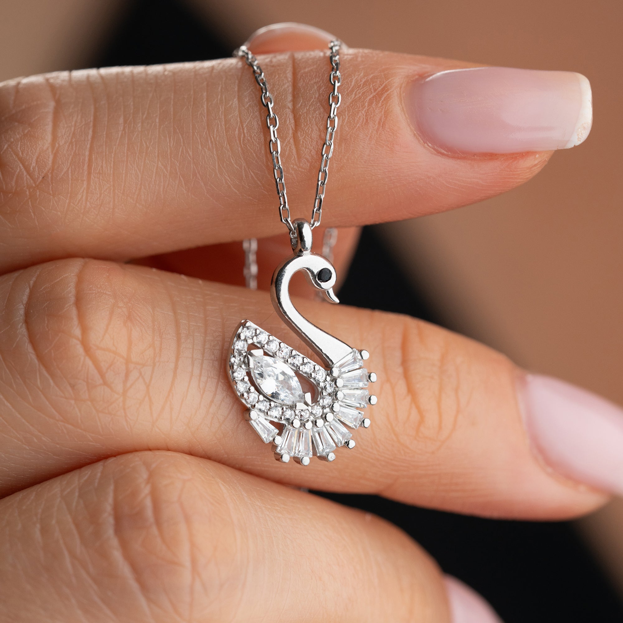 SVANHALSBAND MED ZIRKON | 925 SILVER