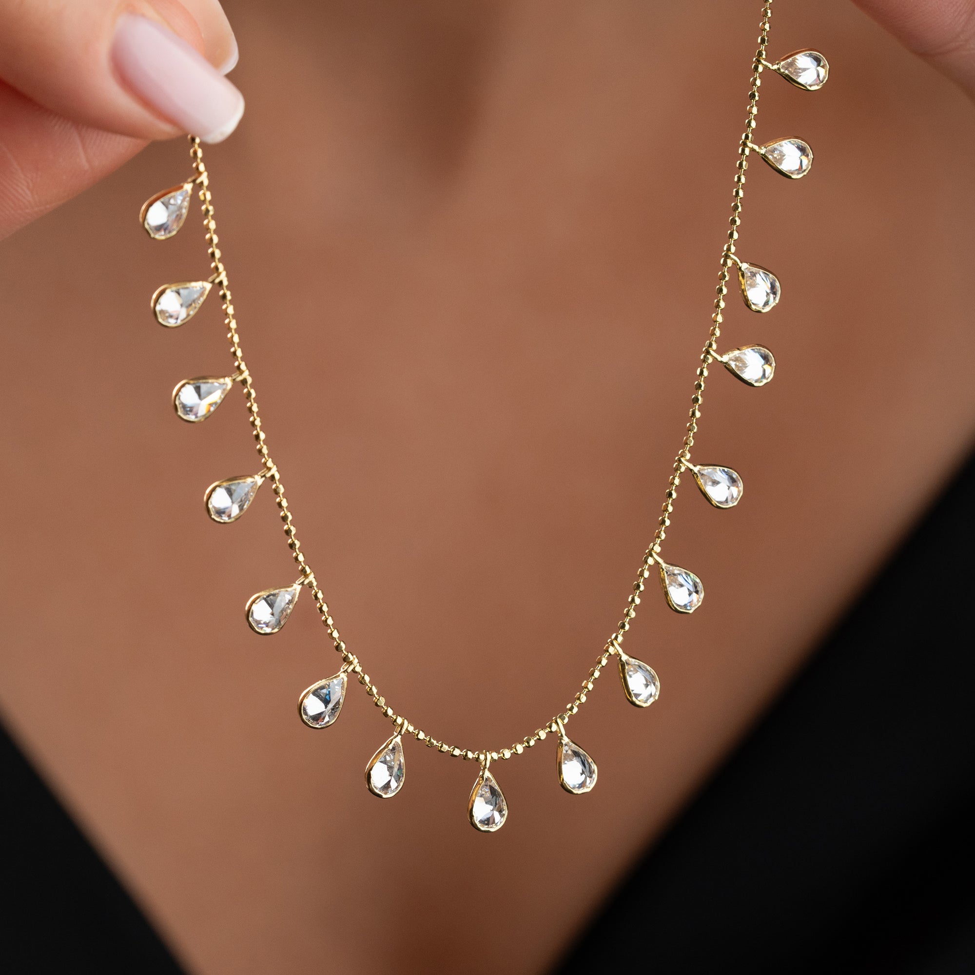 VATTENDROPPEHALSBAND | 925 SILVER