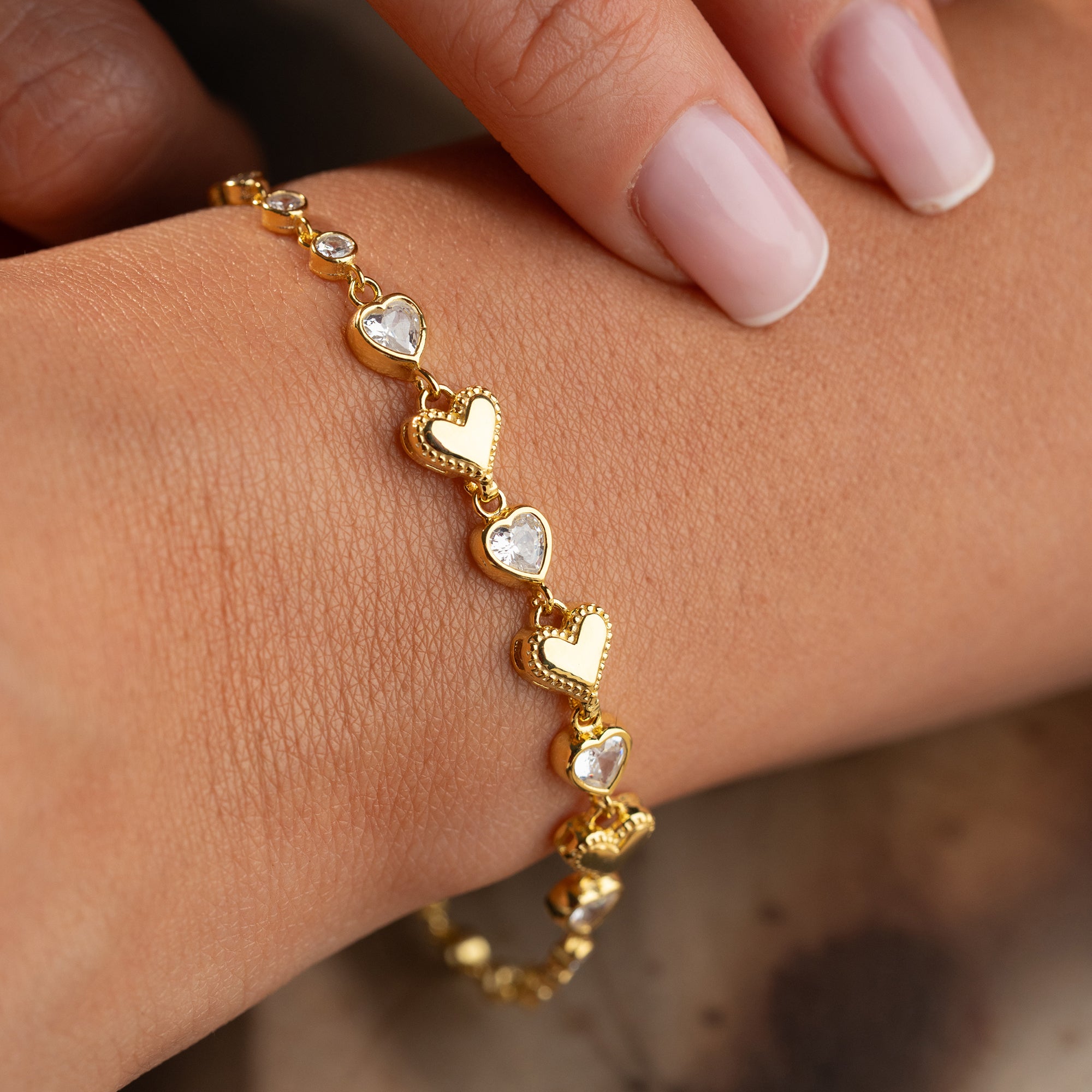 HJÄRTEBAND ARMBAND | 925 SILVER