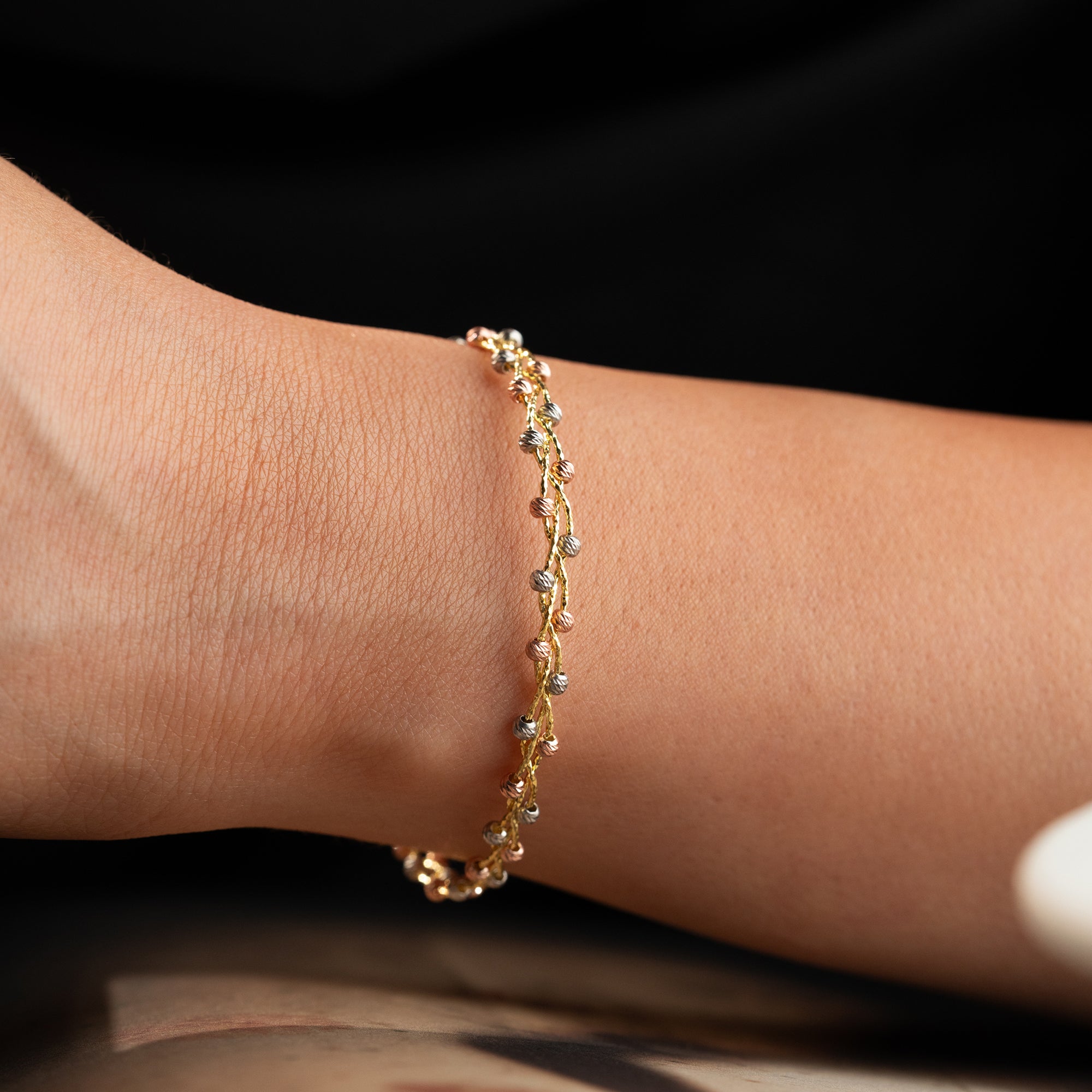TRICOLOR DORIKA ARMBAND | 925 SILVER