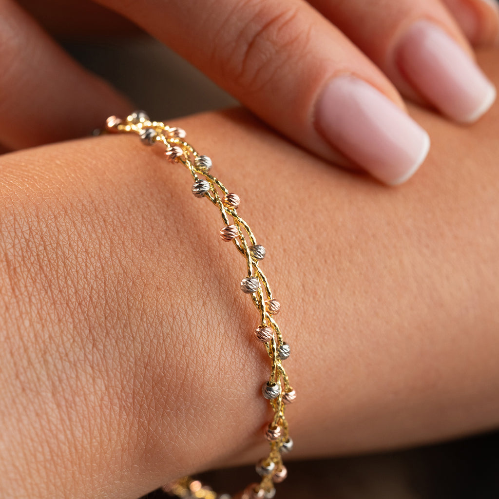 TRICOLOR DORIKA ARMBAND | 925 SILVER