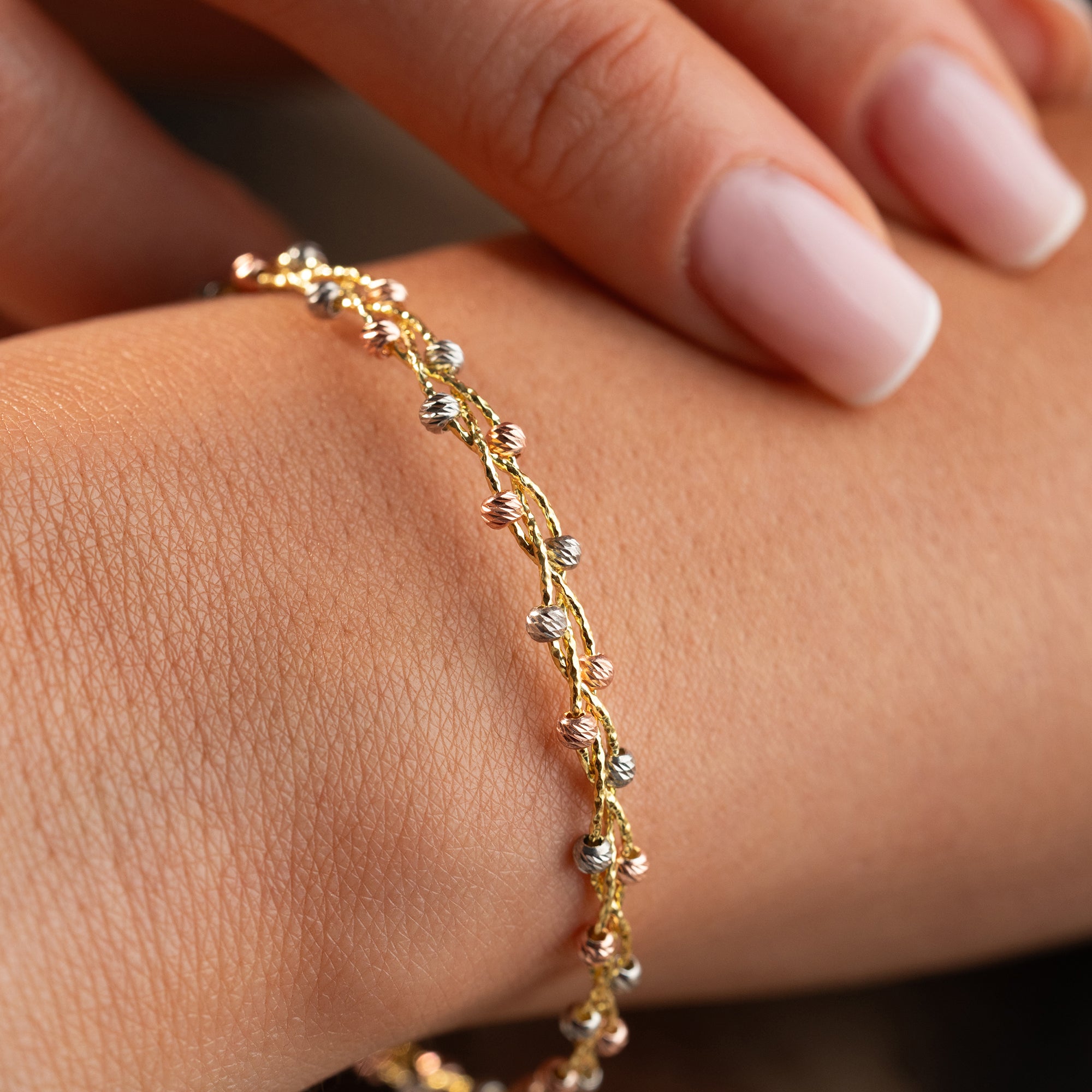 TRICOLOR DORIKA ARMBAND | 925 SILVER