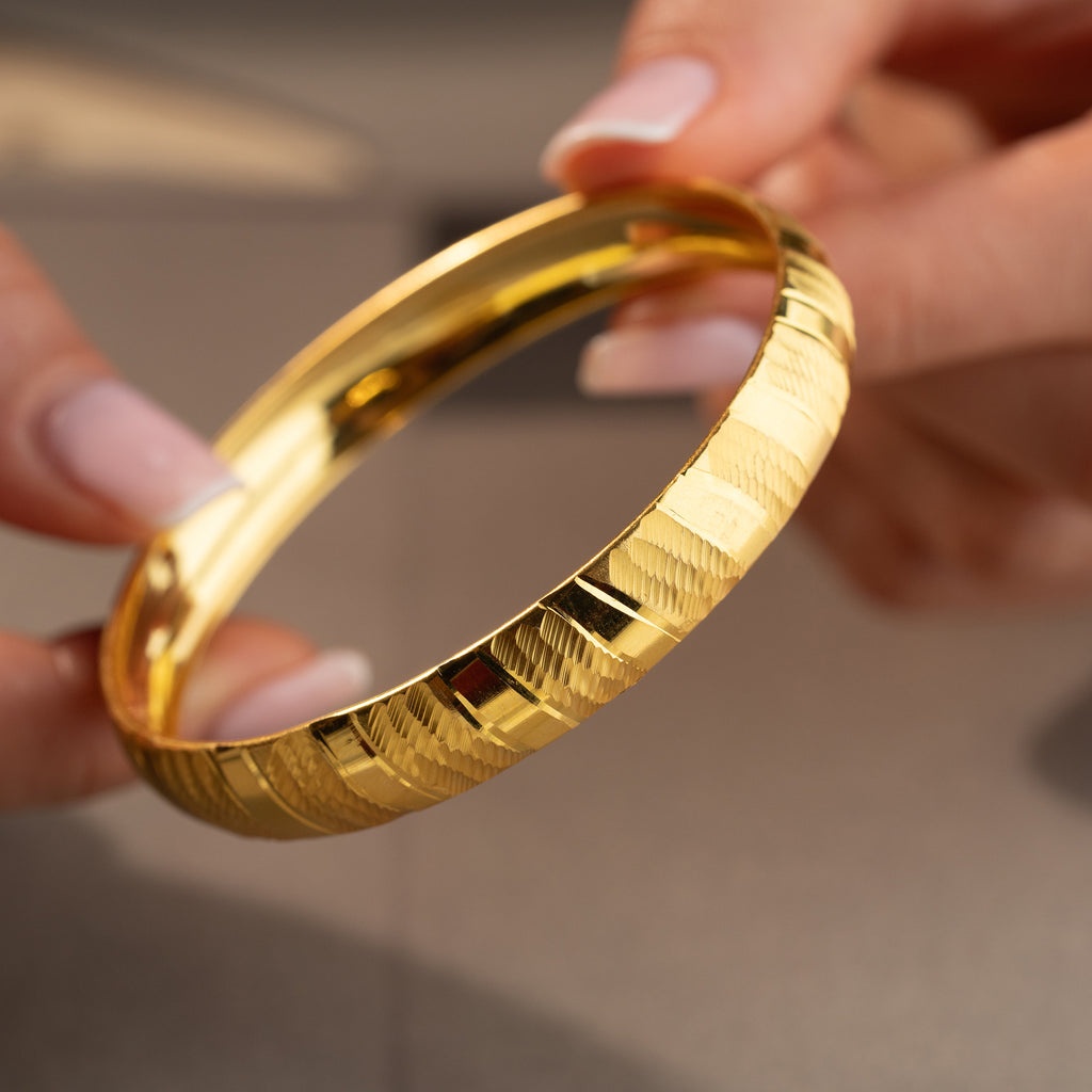 RÄFFLAD ARMRING | 925 SILVER