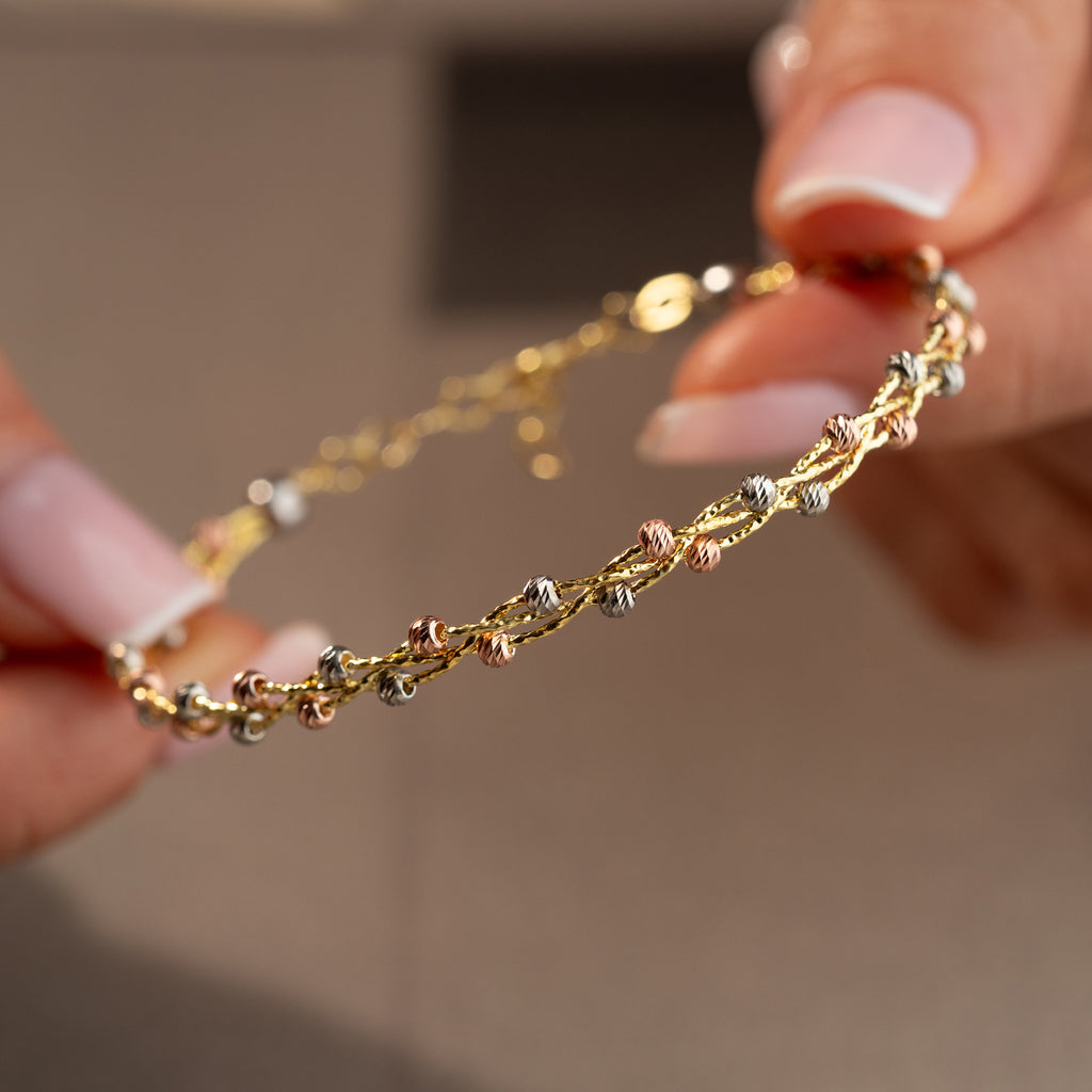 TRICOLOR DORIKA ARMBAND | 925 SILVER