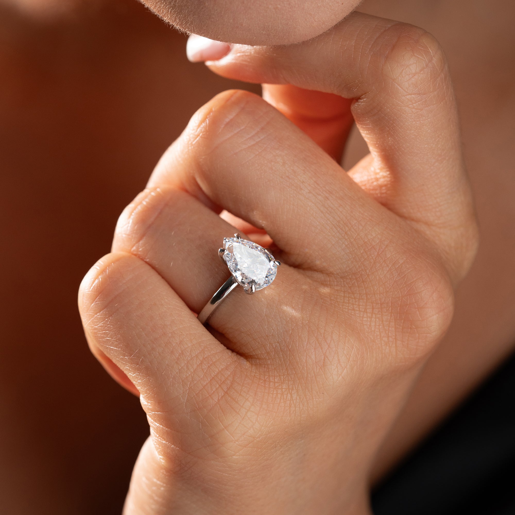 DROPPSTENSRING | 925 SILVER