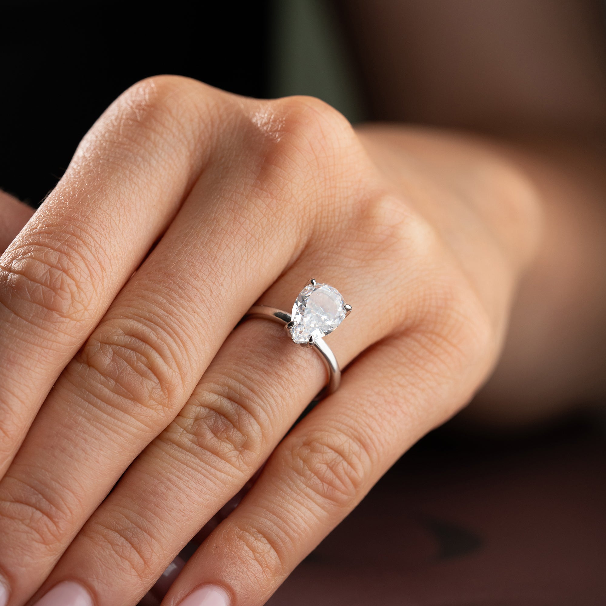 DROPPSTENSRING | 925 SILVER