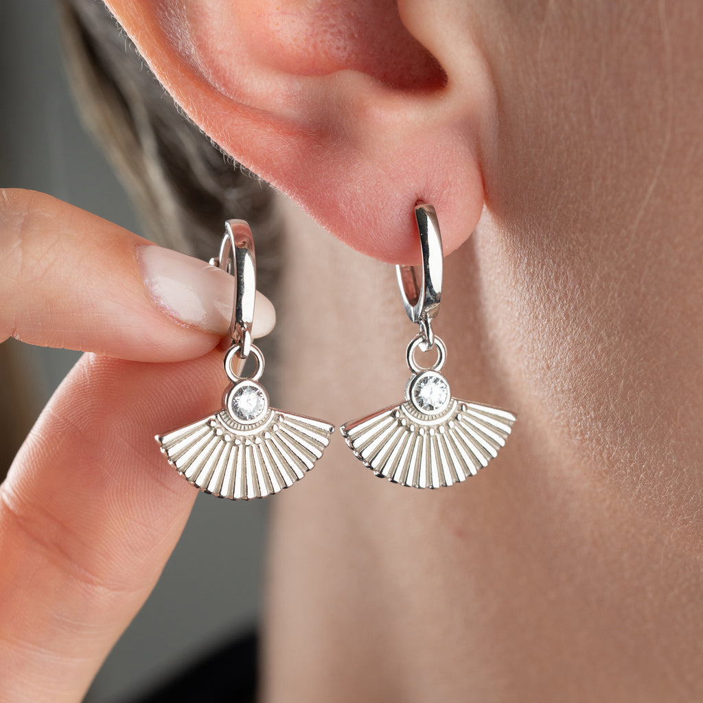 ZIRCONIA FLÄKTÖRHANGEN | 925 SILVER