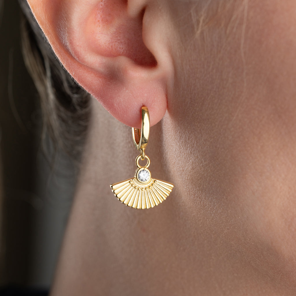 ZIRCONIA FLÄKTÖRHANGEN | 925 SILVER