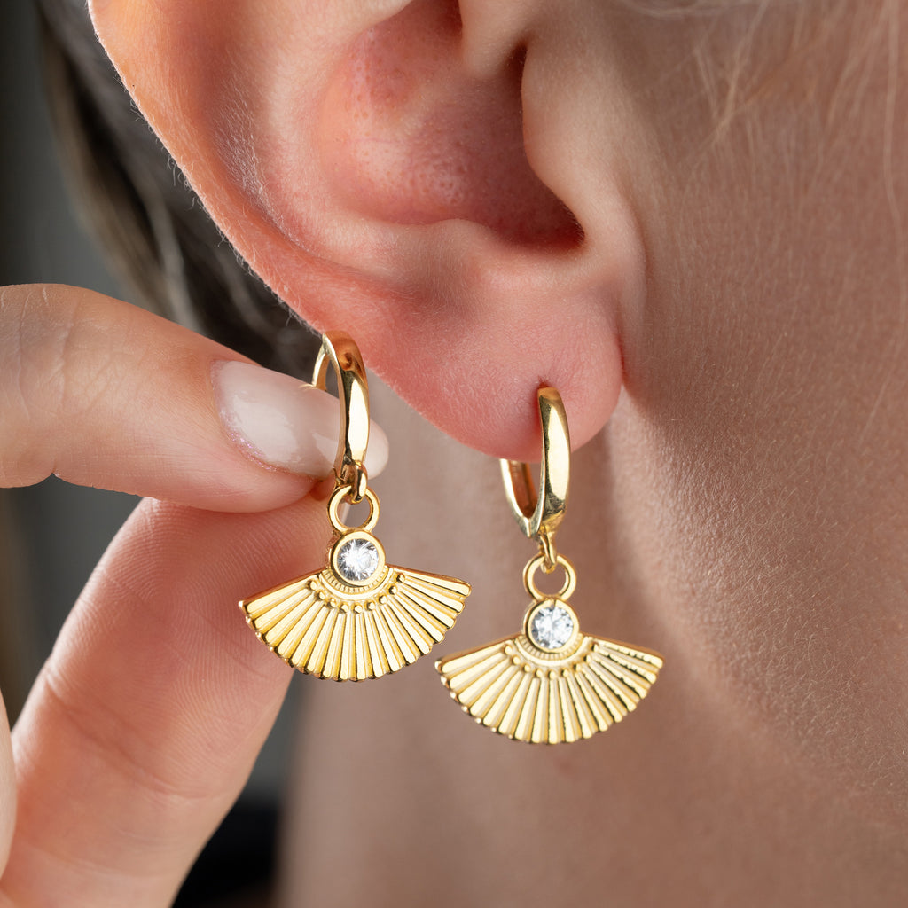 ZIRCONIA FLÄKTÖRHANGEN | 925 SILVER