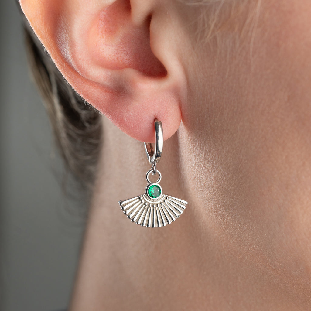 ZIRCONIA FLÄKTÖRHANGEN | 925 SILVER