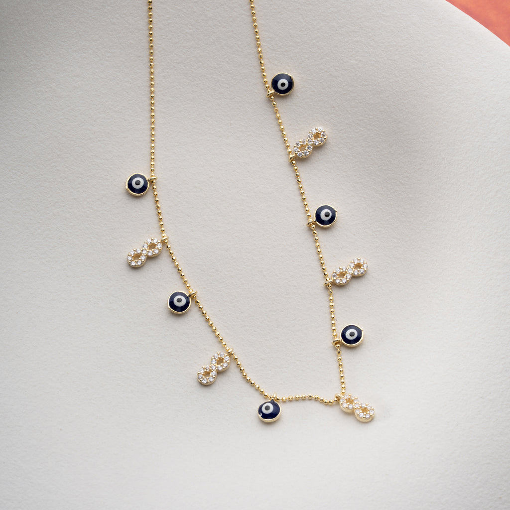 INFINITY X NAZAR HALSBAND | 925 SILVER 