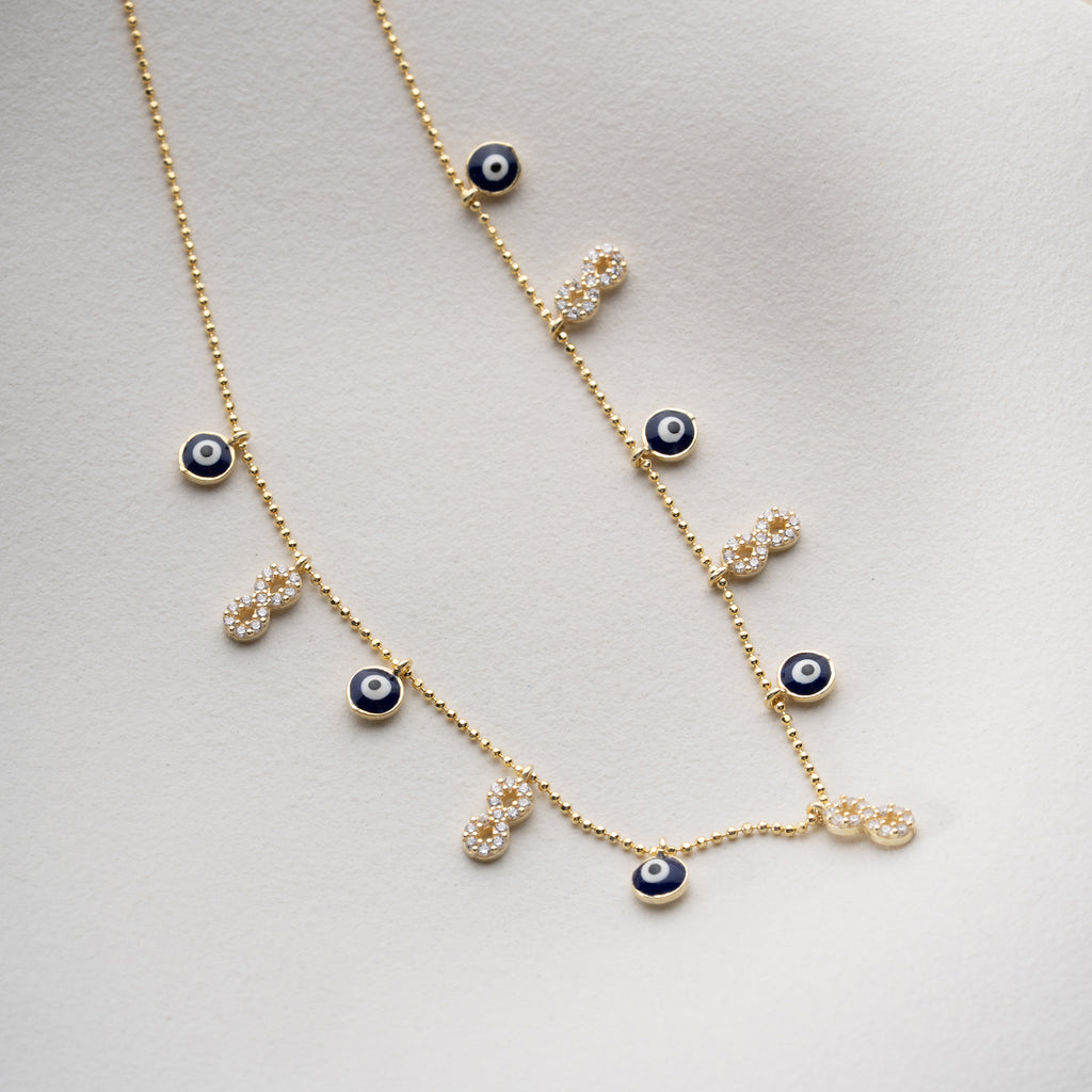 INFINITY X NAZAR HALSBAND | 925 SILVER 