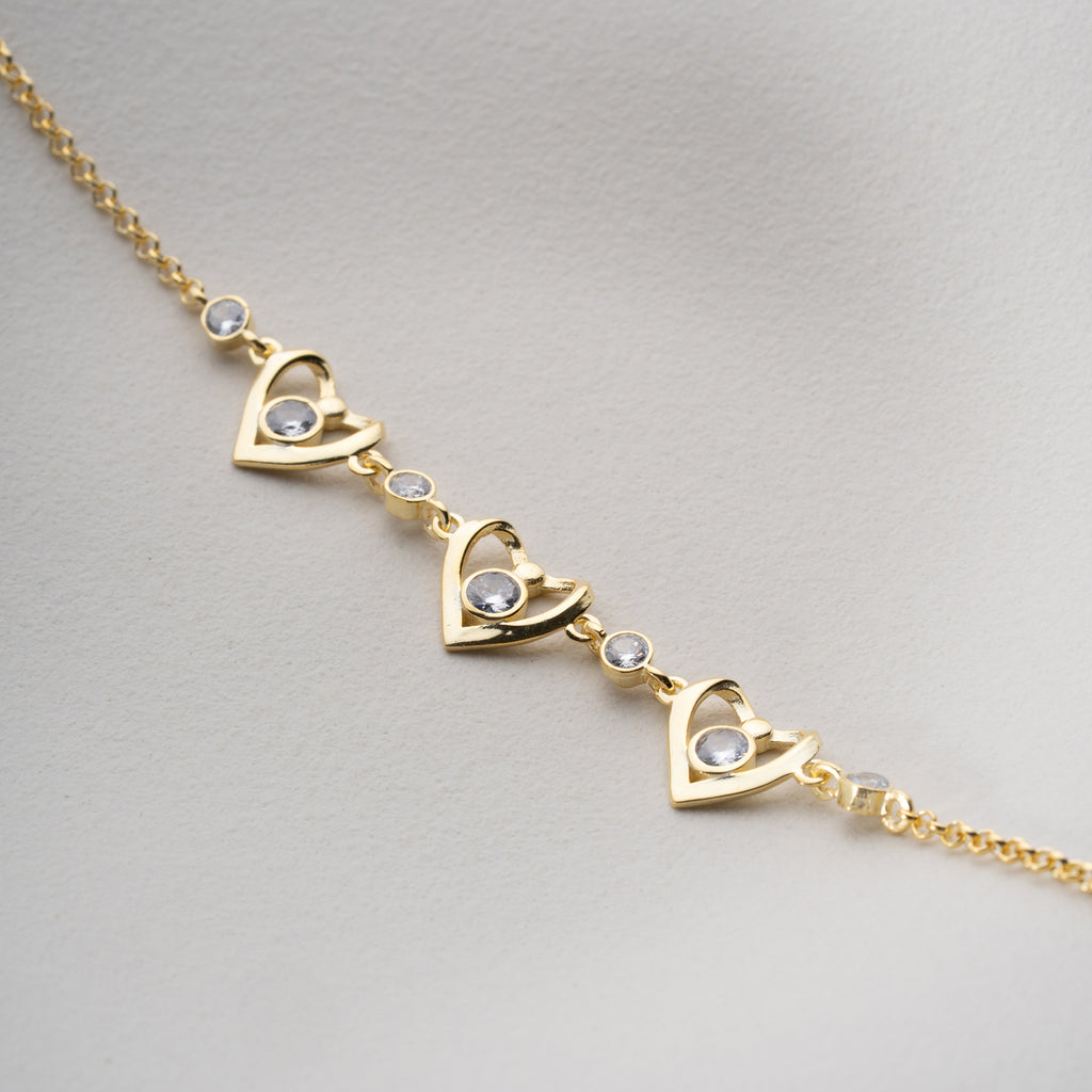 RUYA HJÄRTA ARMBAND | 925 SILVER